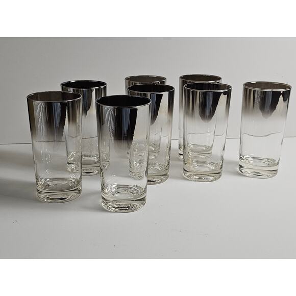 Set of 8 Dorothy Thorpe Silver Hombre Glasses - Picture 2 of 3